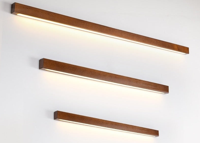 Modern Wall Lamp | Minimalist Wooden Bar 1-light Led Sconce | Casalola - Lamps