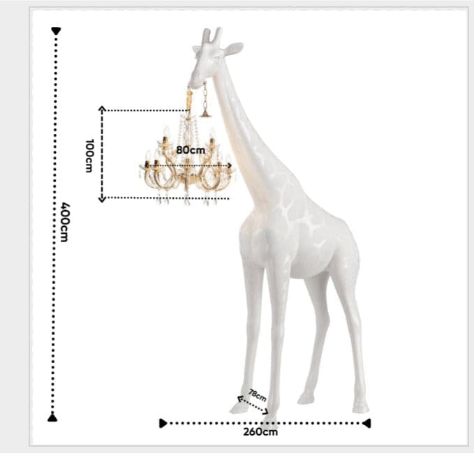 Tall Floor Lamps - 13 Feet Blackgiraffe Chandelier for Outdoor Events Hotels Stairs