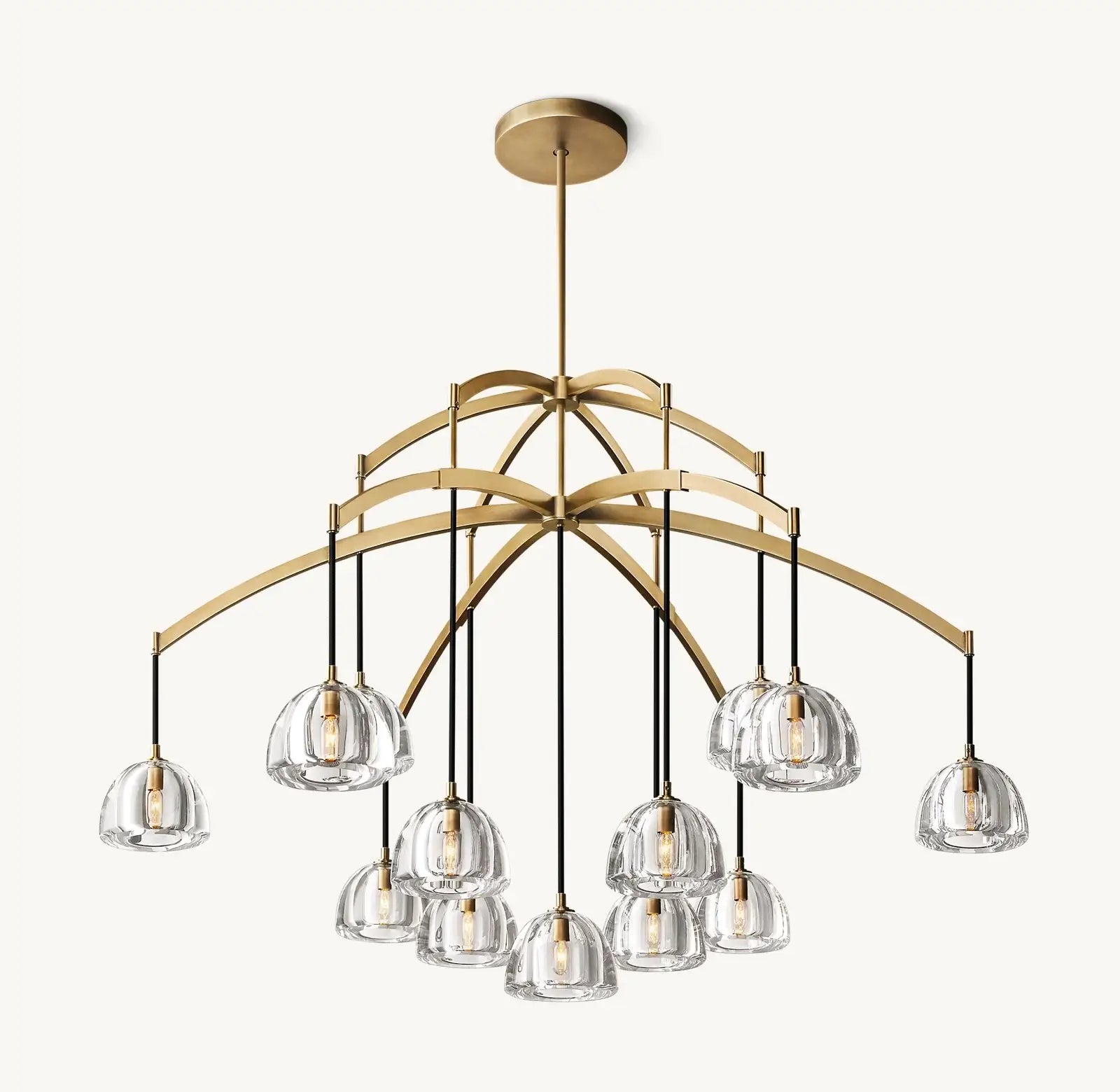 Luxury Chandeliers - 13 Lights Ceiling Lamps for Dining Room - Copper Finish