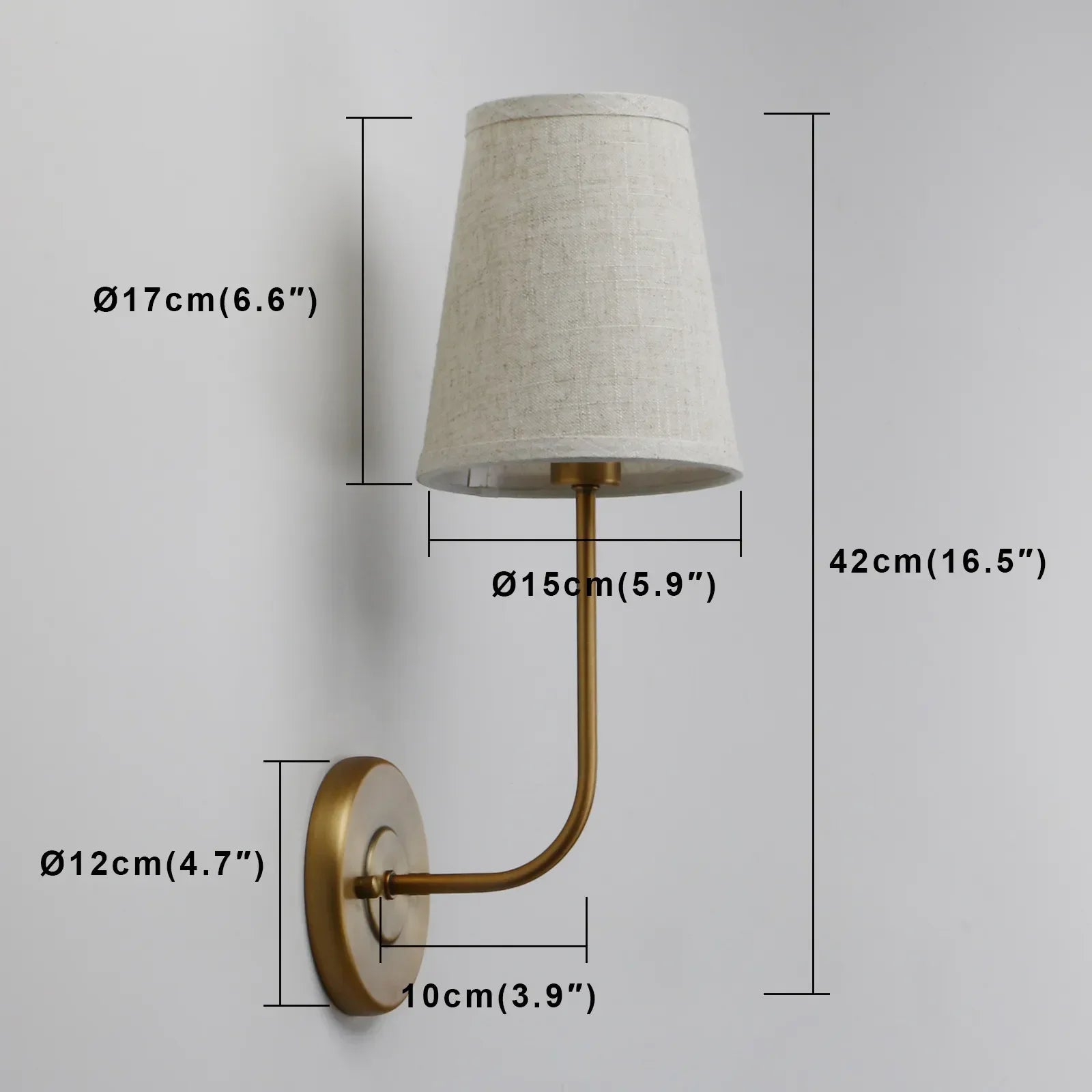 Classical Iron Wall Lamp With Fabric Shade - Elegant Dual-light Mounted Fixture For Bedroom, - Minimalist Lamps