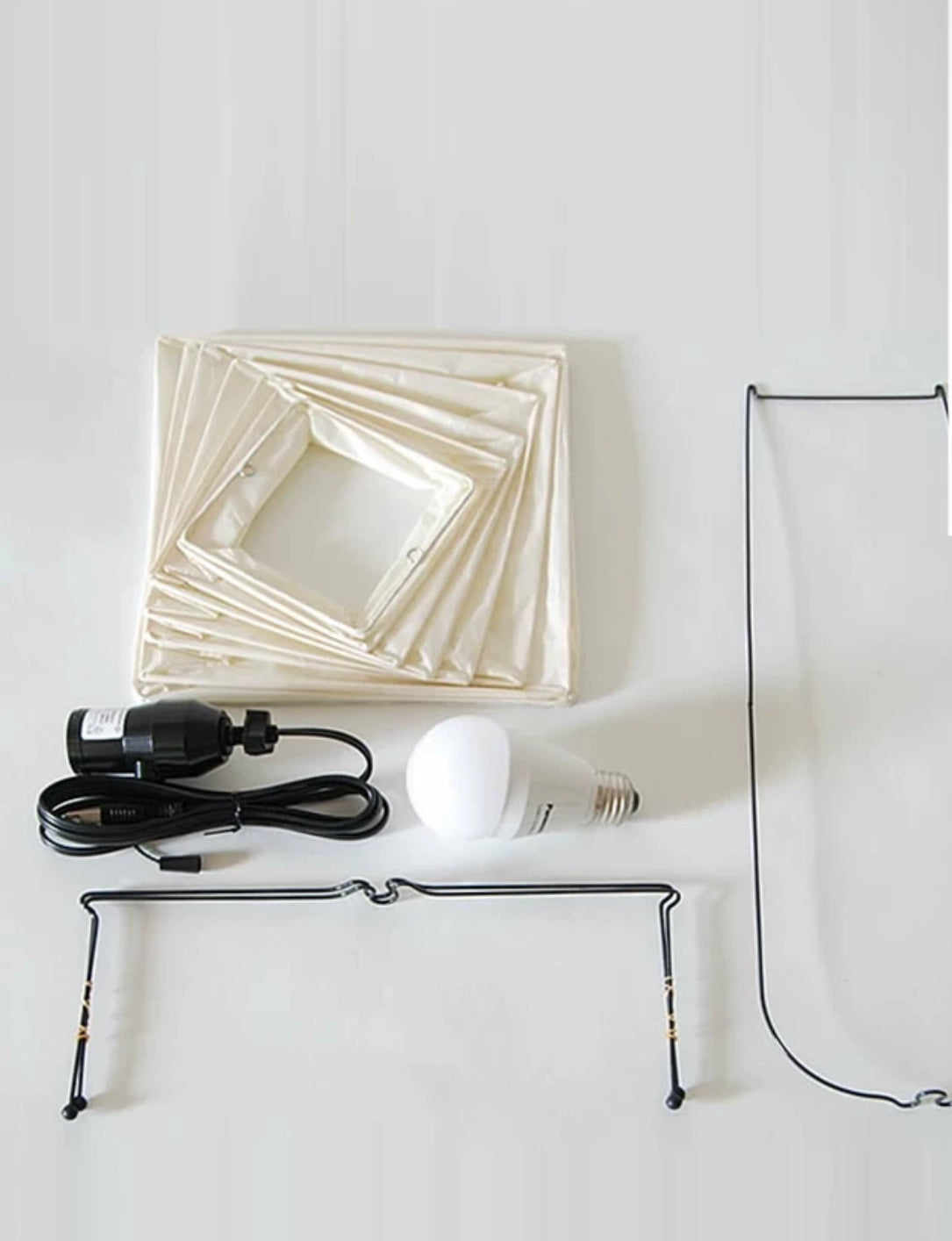 Akari Noguchi 4n Japanese Paper Lantern Floor Lamp - Handcrafted Led 57cm High - Minimalist Table Lamps