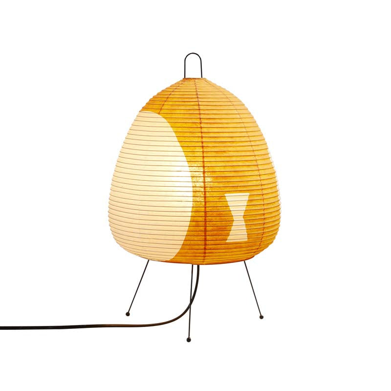 Akari 1ay Paper Lantern Lamp - Vibrant Japanese Design By Isamu Noguchi - Minimalist Table Lamps