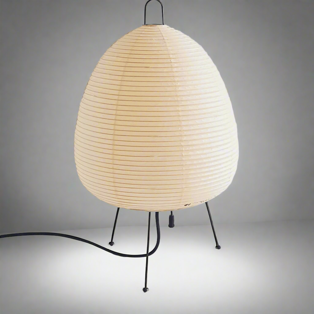 Noguchi Lamp | Akari 1a | White Minimalism Tripod Table Light for Living Room Bedroom - Minimalist Lamps