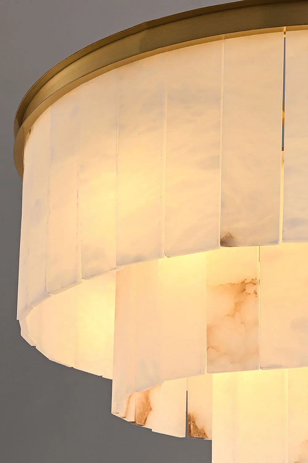 Alabaster Chandelier for Dining Room | Gold Finish | Casalola Lights - Chandeliers