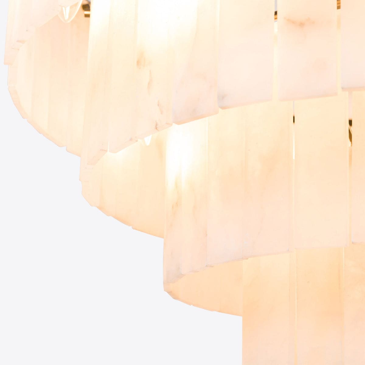 Alabaster Chandelier for Dining Room | Gold Finish | Casalola Lights - Chandeliers