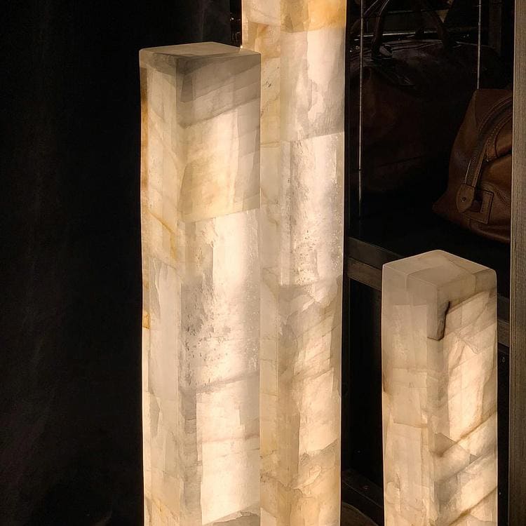 Alabaster Floor Lamps for Living Room - Modern Luxury Decor - Torchiere