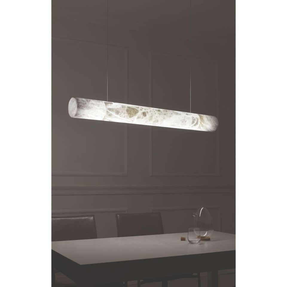 Modern Linear Alabaster Hanging Lamps Chandelier for Dining Room and Kitchen | Casalola Lights - Pendant Lamps