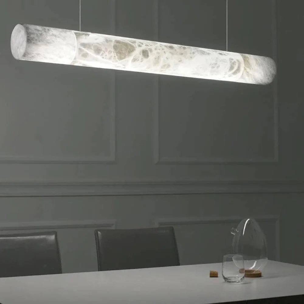 Modern Linear Alabaster Hanging Lamps Chandelier for Dining Room and Kitchen | Casalola Lights - Pendant Lamps