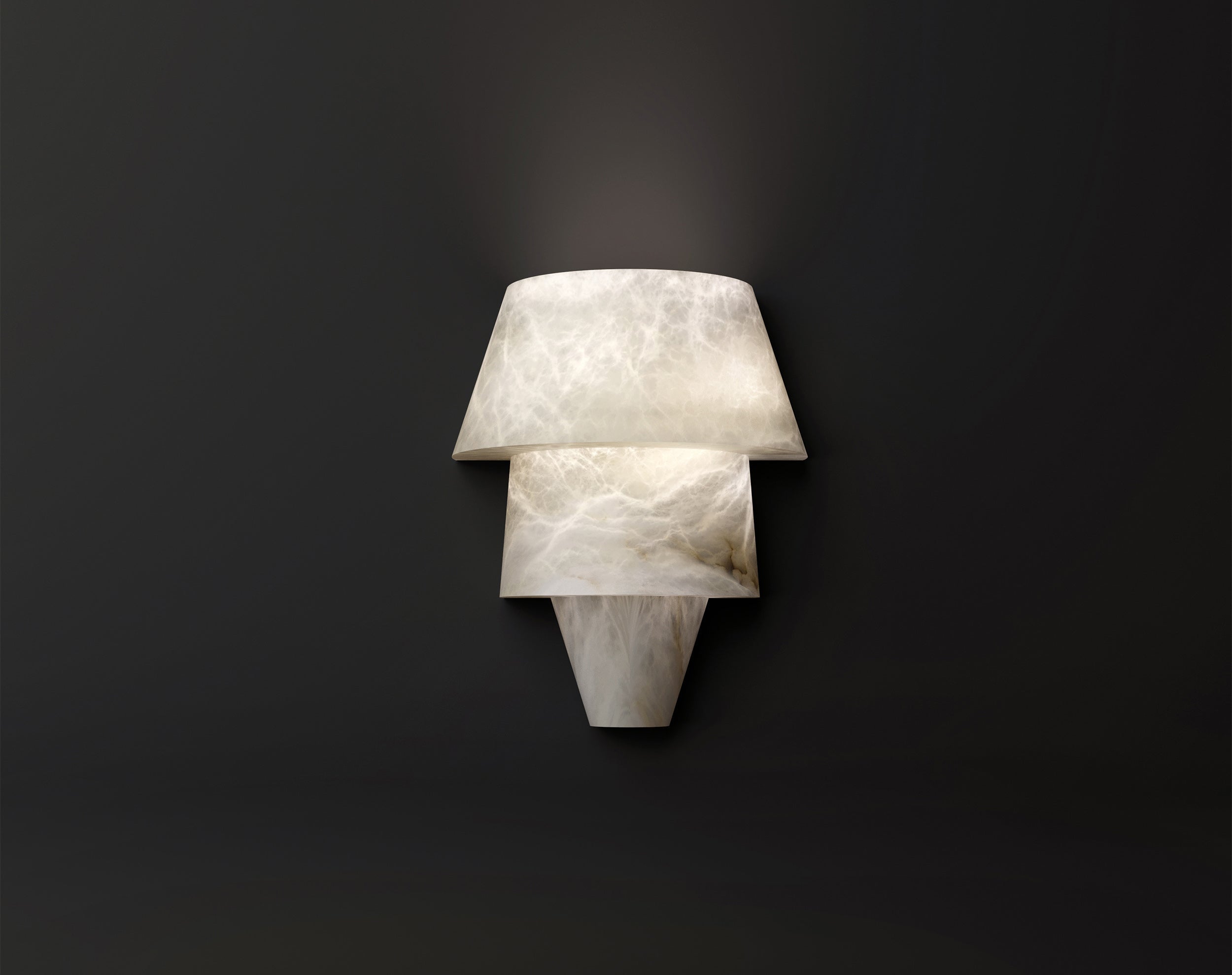 Luxurious Marble Wall Light 37x40cm Warm Led Lighting - Modern Sconces