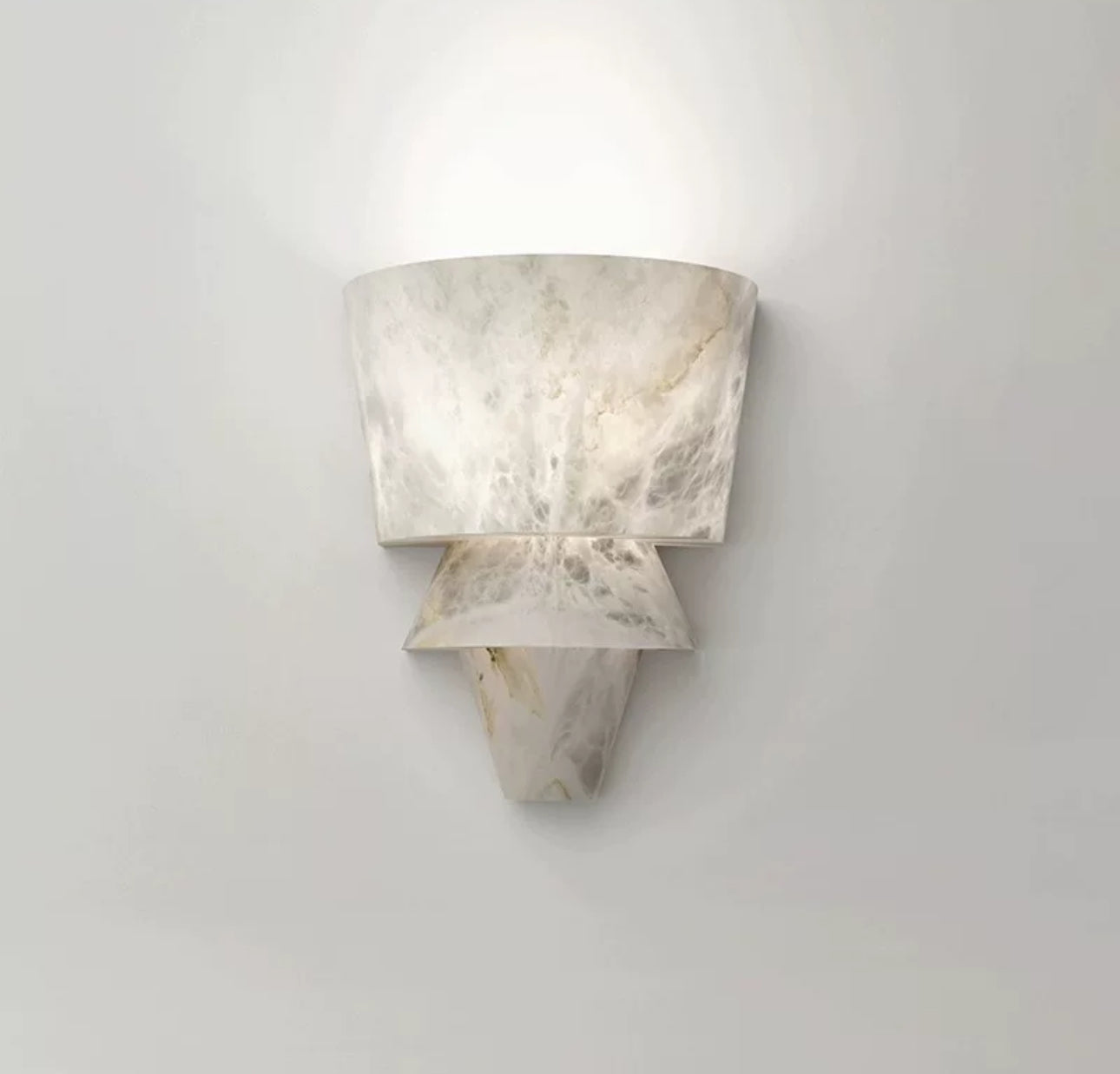 Luxurious Marble Wall Light 37x40cm Warm Led Lighting - Modern Sconces
