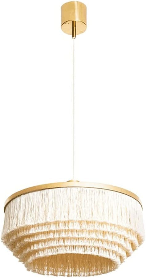 Colorful Ceiling Lamps | Luxurious Led Fixture with Organic Cotton Shade - Pendant Lamps