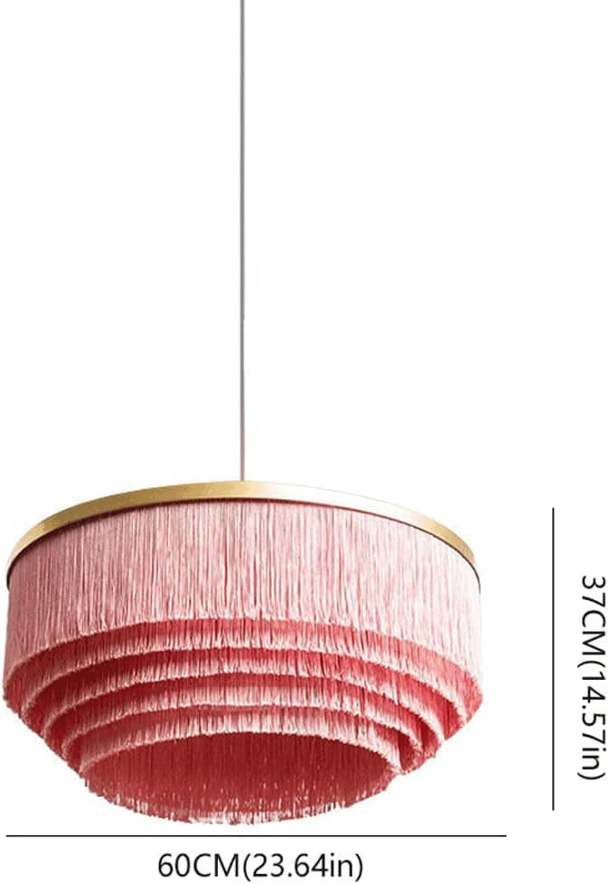 Colorful Ceiling Lamps | Luxurious Led Fixture with Organic Cotton Shade - Pendant Lamps