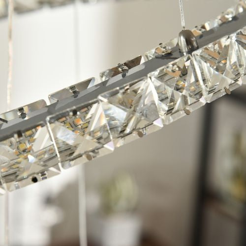 Luxury 2-rings Crystal Chandelier | Modern Light | Ceiling Lamp For Living Room - Chandeliers