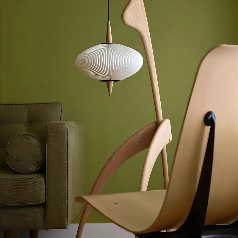Wood Floor Lamp | Handcrafted | Modern Design | Mantis For Living Room Bedroom - Unique Lamps