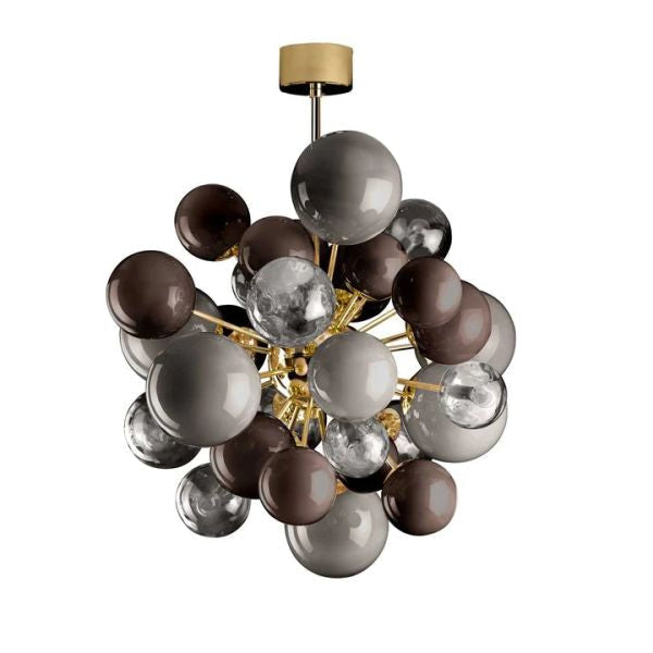 Bubble Murano Glass Chandelier for Luxurious Spaces- Hollywood Chic Lighting Elegant Homes - Chandeliers