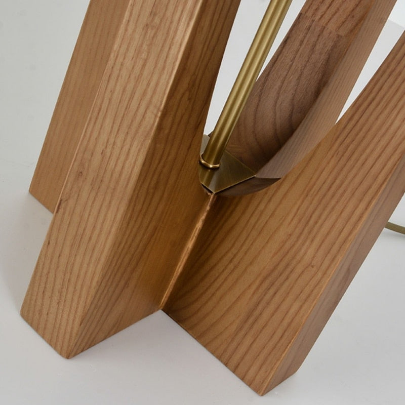 Mid Century Table Lamp | Japanese Light | Rustic | Wood Floor | Casalola - Minimalist Lamps