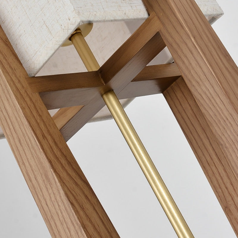 Mid Century Table Lamp | Japanese Light | Rustic | Wood Floor | Casalola - Minimalist Lamps