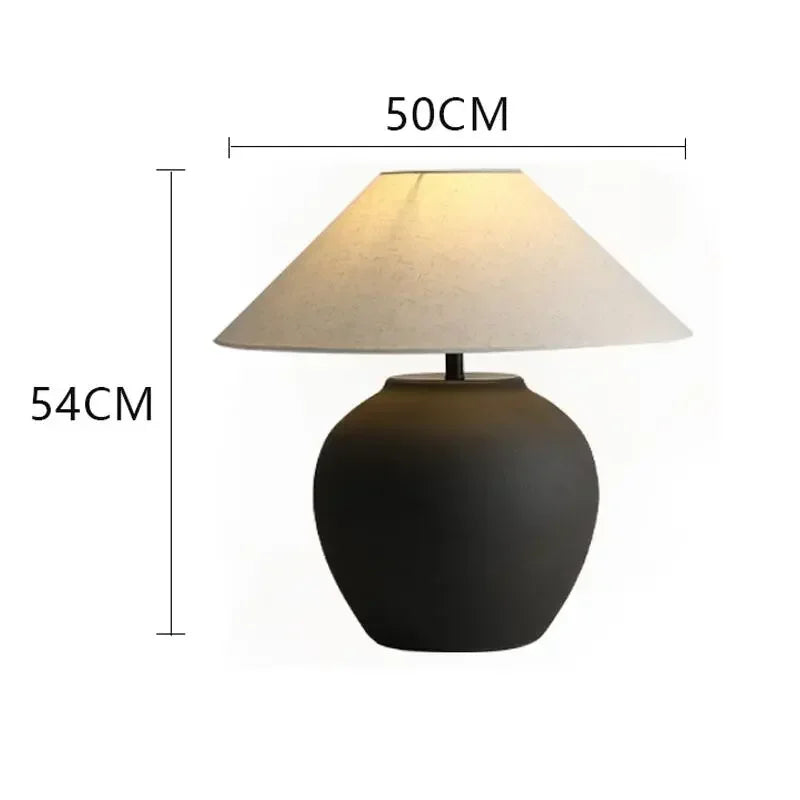 Elegant Ceramic Led Table Lamp | Japandi-inspired Design | Perfect For Modern Minimalist Interiors - Lamps