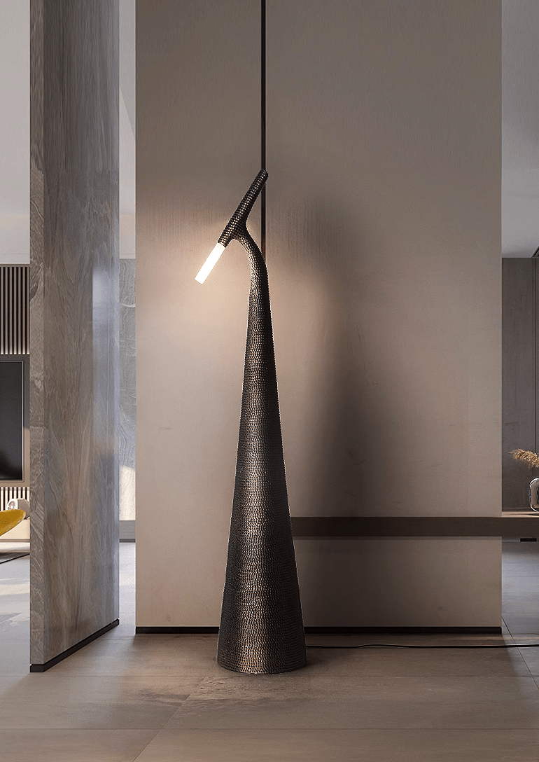 Elegant Led Resin Floor Lamp - Versatile & Eco-friendly - Perfect For Home Or Office - Modern Lamps