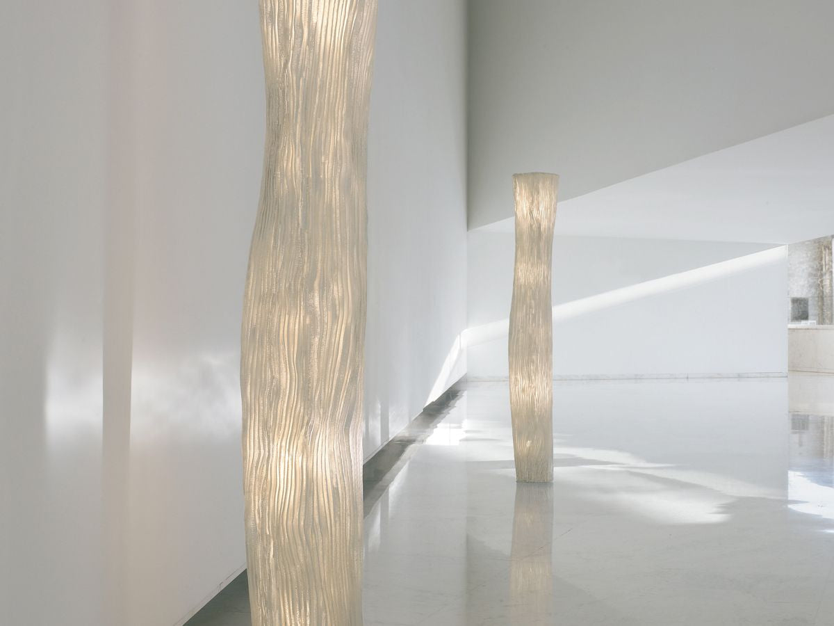 Contemporary Floor Lamp - Alloy Body with Polymer Lampshade Warm Ambient Light - Minimalist Floor Lamps