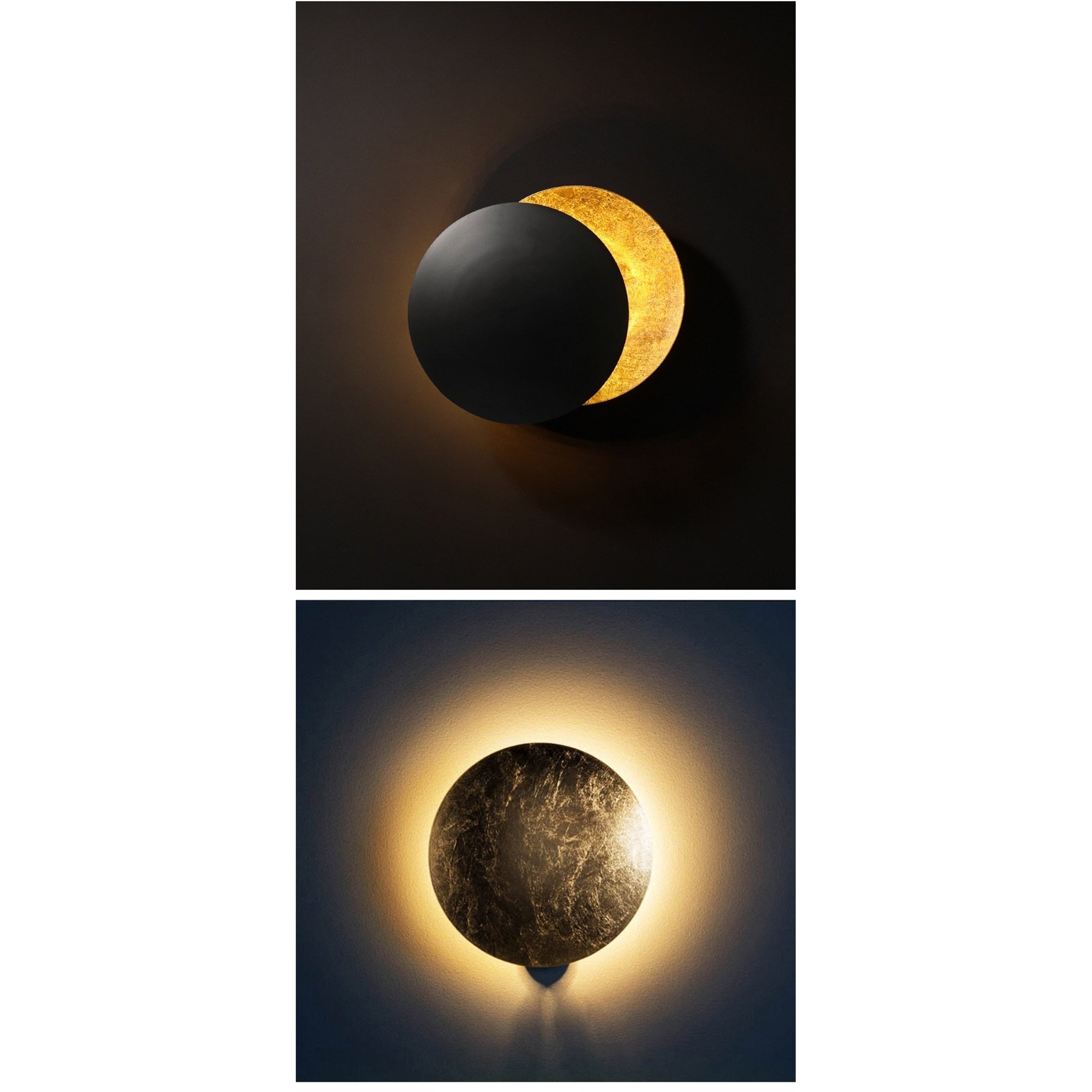 Contemporary Metal Moon Wall Lamp | Lights For Art Deco Modern Homes | Casalola - Sconces