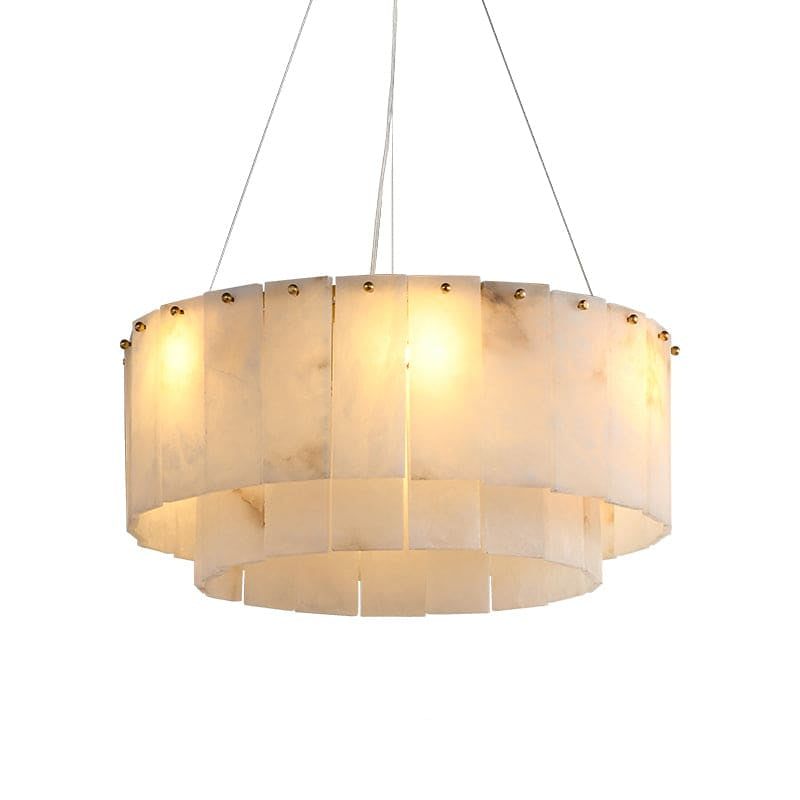 Copper & Alabaster Chandelier for Dining Room Living | Casalola Lights - Chandeliers