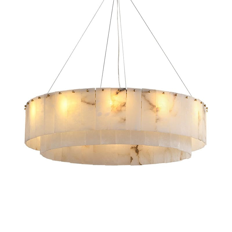 Copper & Alabaster Chandelier for Dining Room Living | Casalola Lights - Chandeliers