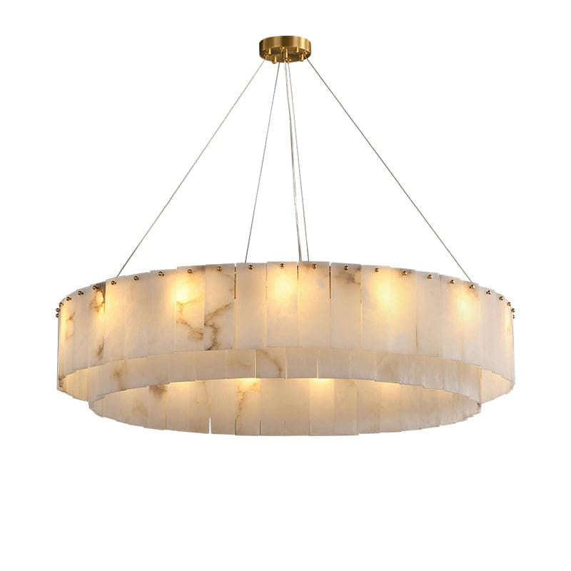 Copper & Alabaster Chandelier for Dining Room Living | Casalola Lights - Chandeliers