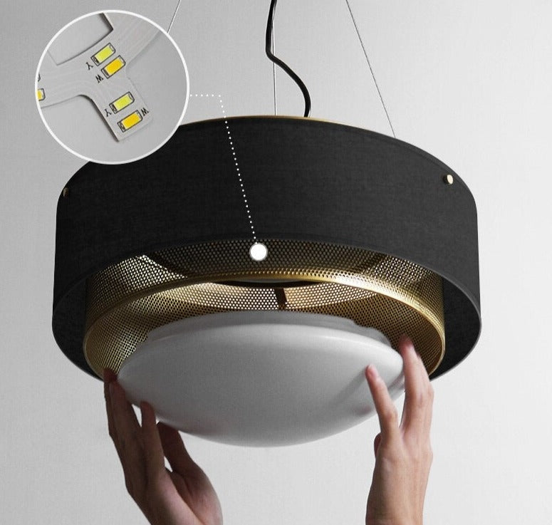 Round Ceiling Light Fixture | Modern Luxe Low Lamp | Casalola - Pendant Lamps