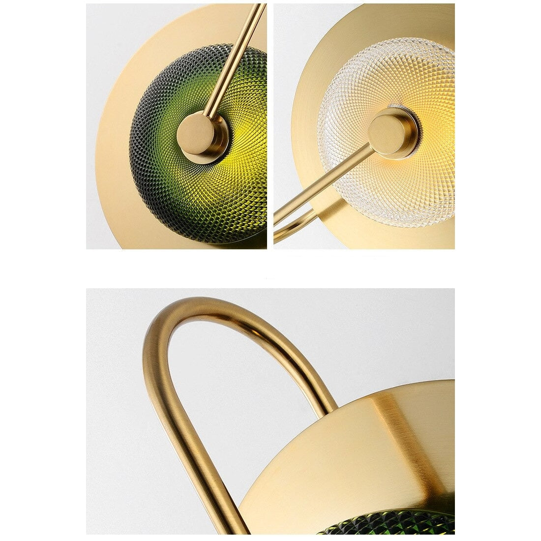 Crystal Green Wall Lamp | Mid-century Modern Lighting Sconces | Casalola