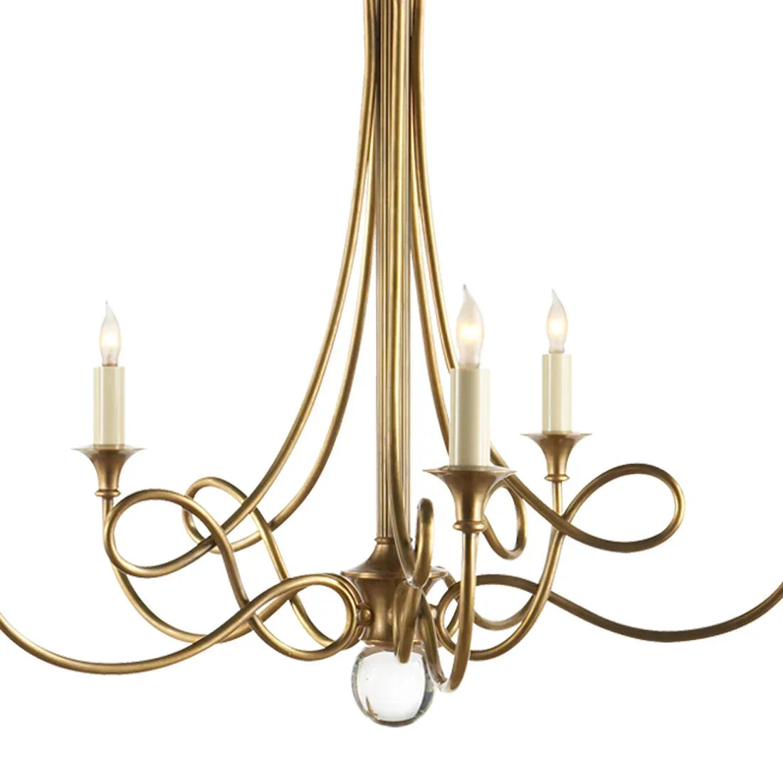 Vintage Gold 6-light Chandelier Traditional Candle-style Hanging Light Fixture for Dining Room or Entryway - Chandeliers