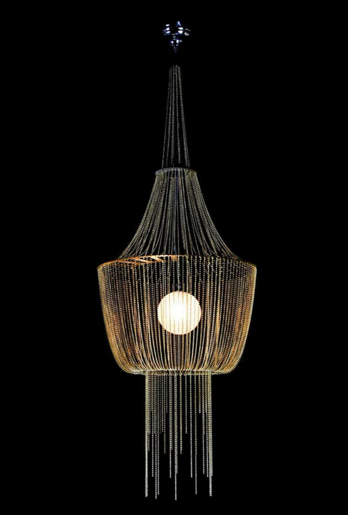 Sculptural Glass Pendant Chandelier for Modern and Eclectic Interiors - Chandeliers