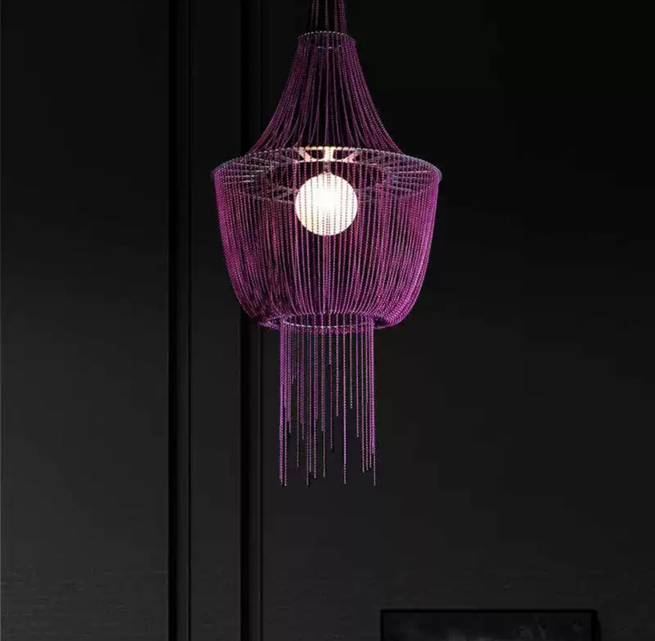 Sculptural Glass Pendant Chandelier for Modern and Eclectic Interiors - Chandeliers