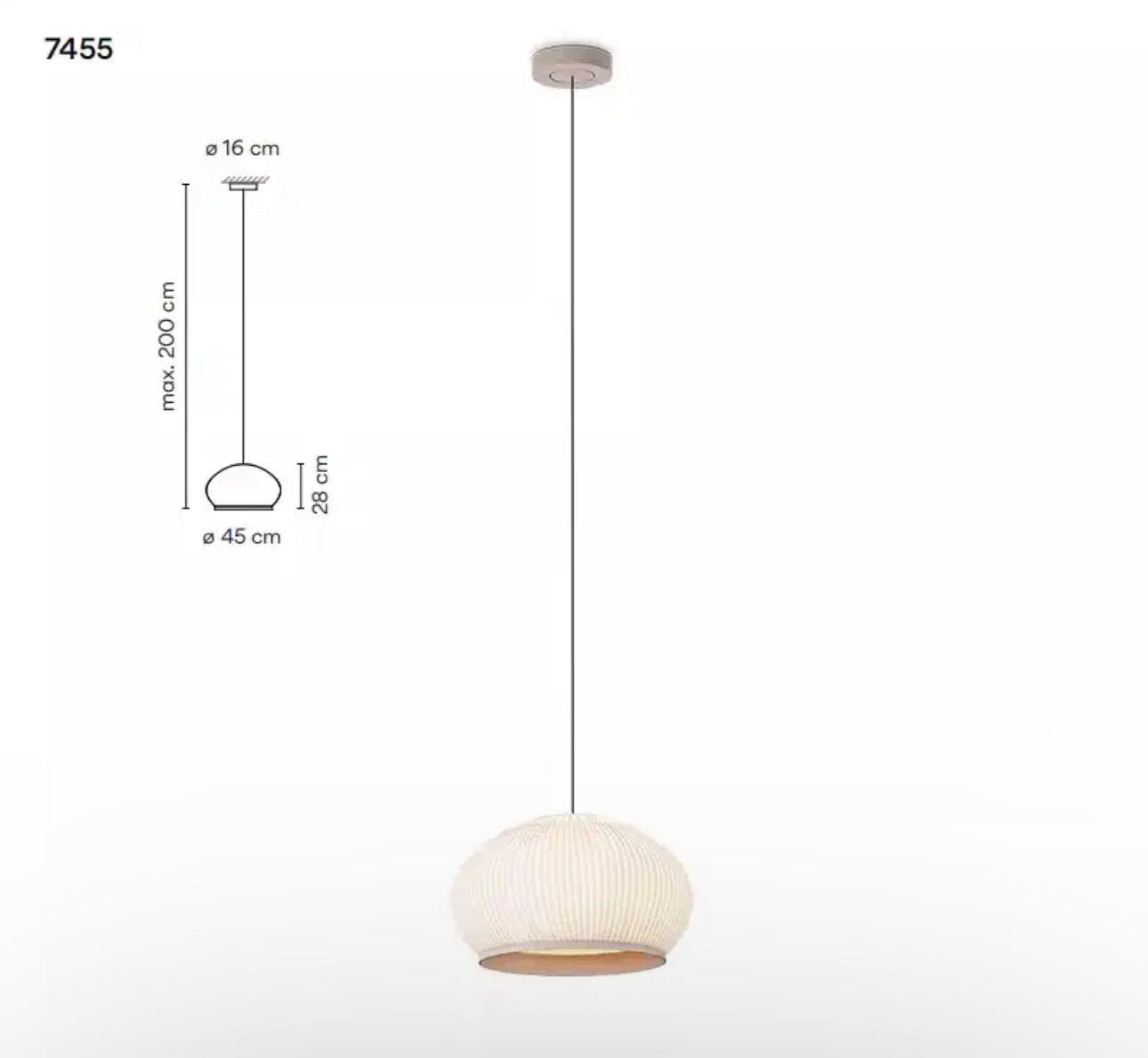 Ecru Knitting Fabric Pendant Lamp for Living Room Bedroom Restaurants - Lamps