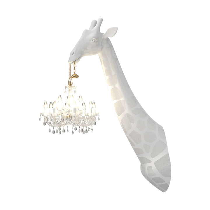 Giraffe Wall Lamp with Crystal Mary Therese Chandelier | Luxury Sconces for Elegant Spaces - Modern