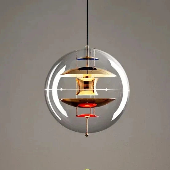 Globe Danish Led Pendant Light | Modern Hanging Lamp for Bedrooms & Living Spaces - Lamps