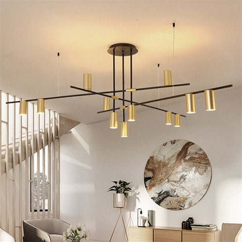 Modern Led Track Lighting Chandelier | Geometric Chandelier Light For ...