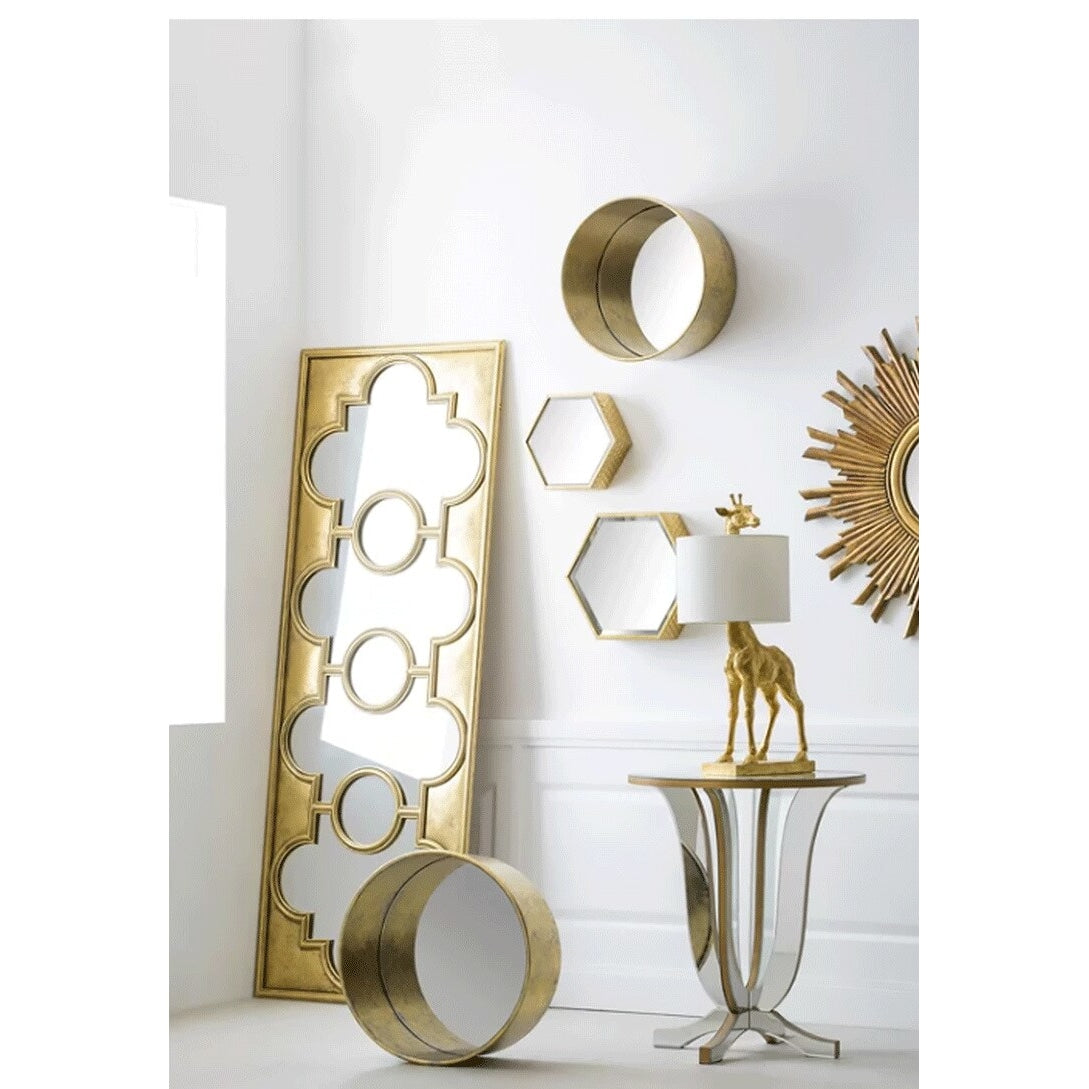 Gold Giraffe Table Lamp | Fabric Shade | Luxury Light | Casalola - Sculpture Lamps