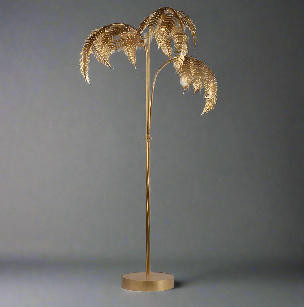 Luxury Floor Lamp | Palm Tree | 70 Inches Tall | Hollywood Regency Lighting for Living - Unique Lamps