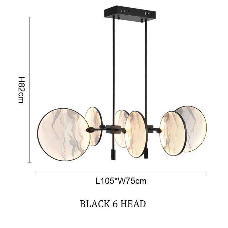 Luxury Marble Ceiling Lamp For Dining Room Kitchen Living - Semi-flush Mounts