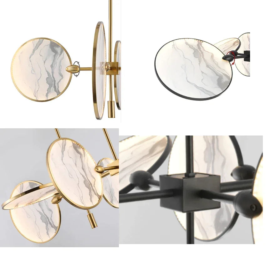 Luxury Marble Ceiling Lamp For Dining Room Kitchen Living - Semi-flush Mounts