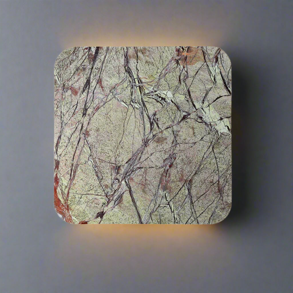 Luxury Italian Marble Decorative Wall Sconces Warm Led Lighting for Eclectic Contemporary Homes