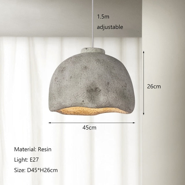 Rustic Modern Pendant Lamp ?? Textured Ceramic Shade for Contemporary Interiors - Lamps