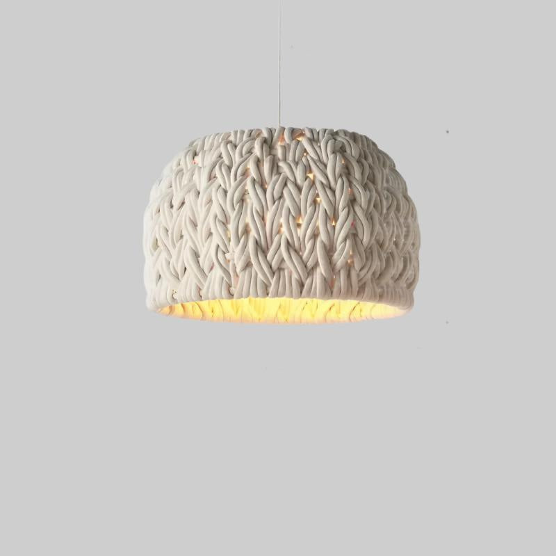 Handmade Knitted Rope Pendant Light for Living Room or Bedroom