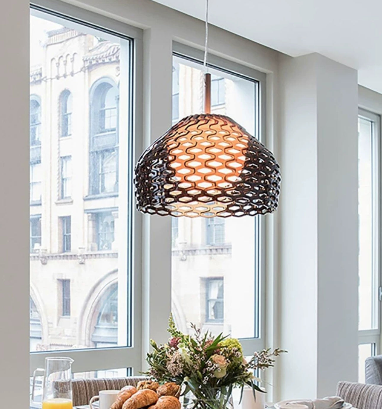 Honeycomb Pendant Light ?? Modern Industrial Ceiling Lamp for Living Room and Kitchen - Lamps