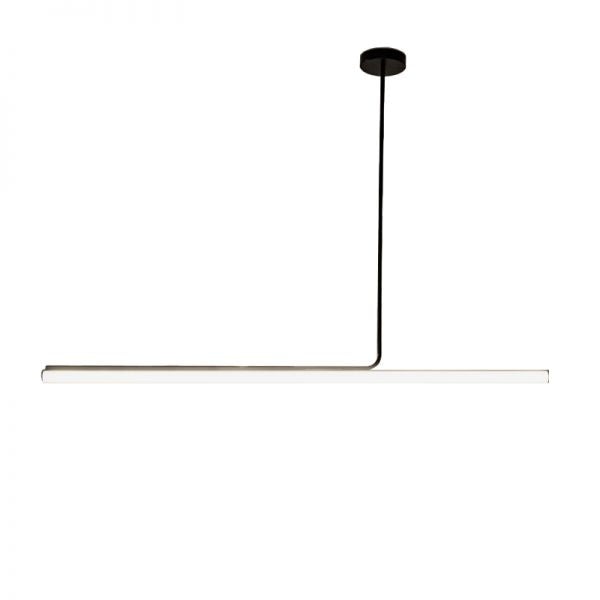 Modern Ceiling Light Fixture | Black Led Minimalist Lamps For Kitchen Island Dining Room - Semi-flush Mounts