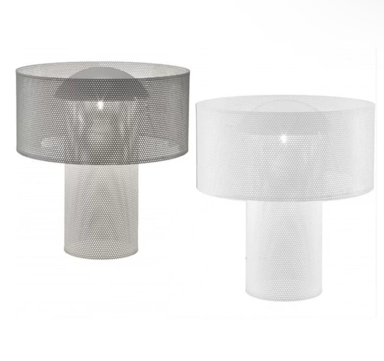 Luxury Mesh Table Lamps with Cylindrical Design – Wabi-sabi Minimalist