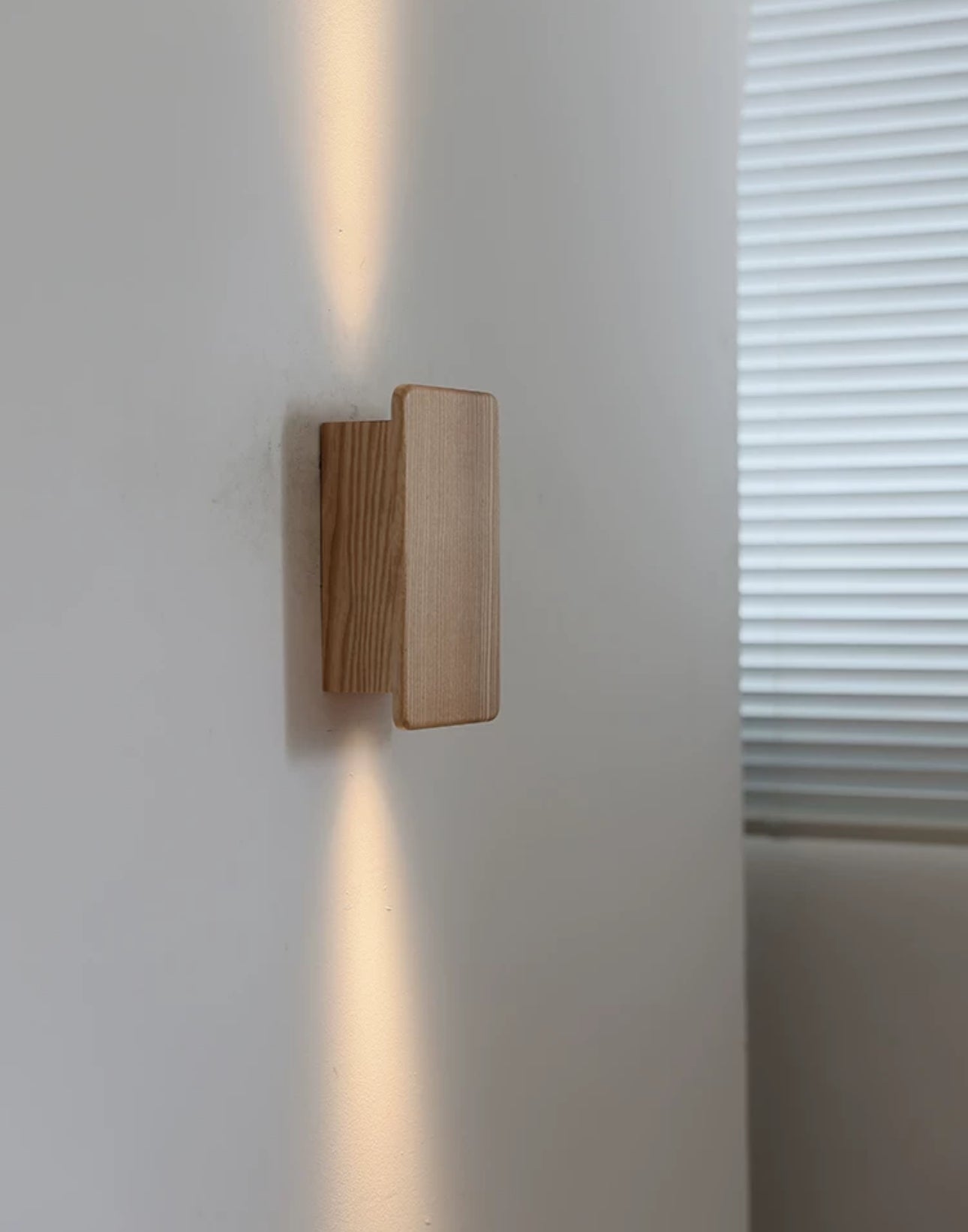 Japandi Design 20x12cm Wood Cool 4000k Led Lighting Intelligent Control - Minimalist Wall Lamps