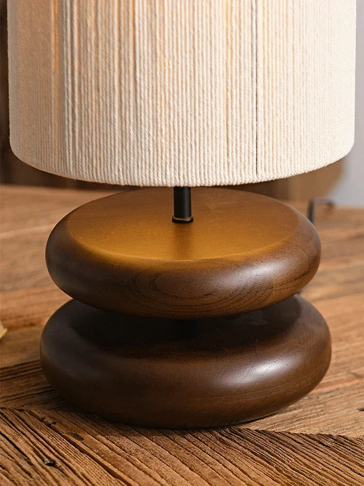 Japandi Lamp Creative Wood Table For Bedroom Living Room - Minimalist Lamps