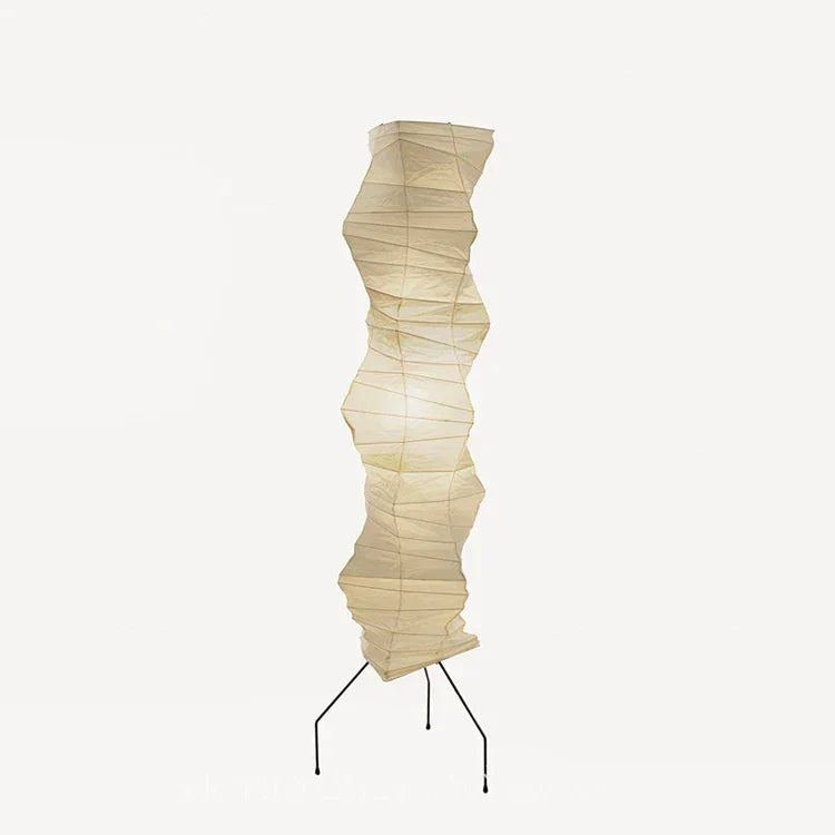Japandi Akari Floor Lamp | Zen-inspired Rice Paper & Wood Light | Minimalist Elegance - Floor Lamps
